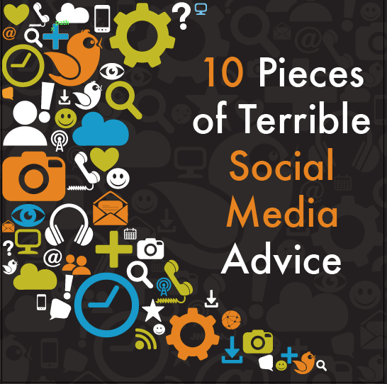 iOffice identifies 10 pieces of terrible social media advice workplace managers should ignore.